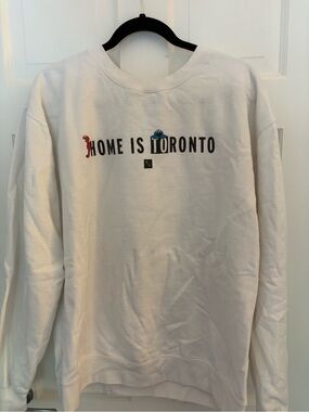 PEACE COLLECTIVE Home Is Toronto Crewneck Sweatshirt X SESAME STREET - White